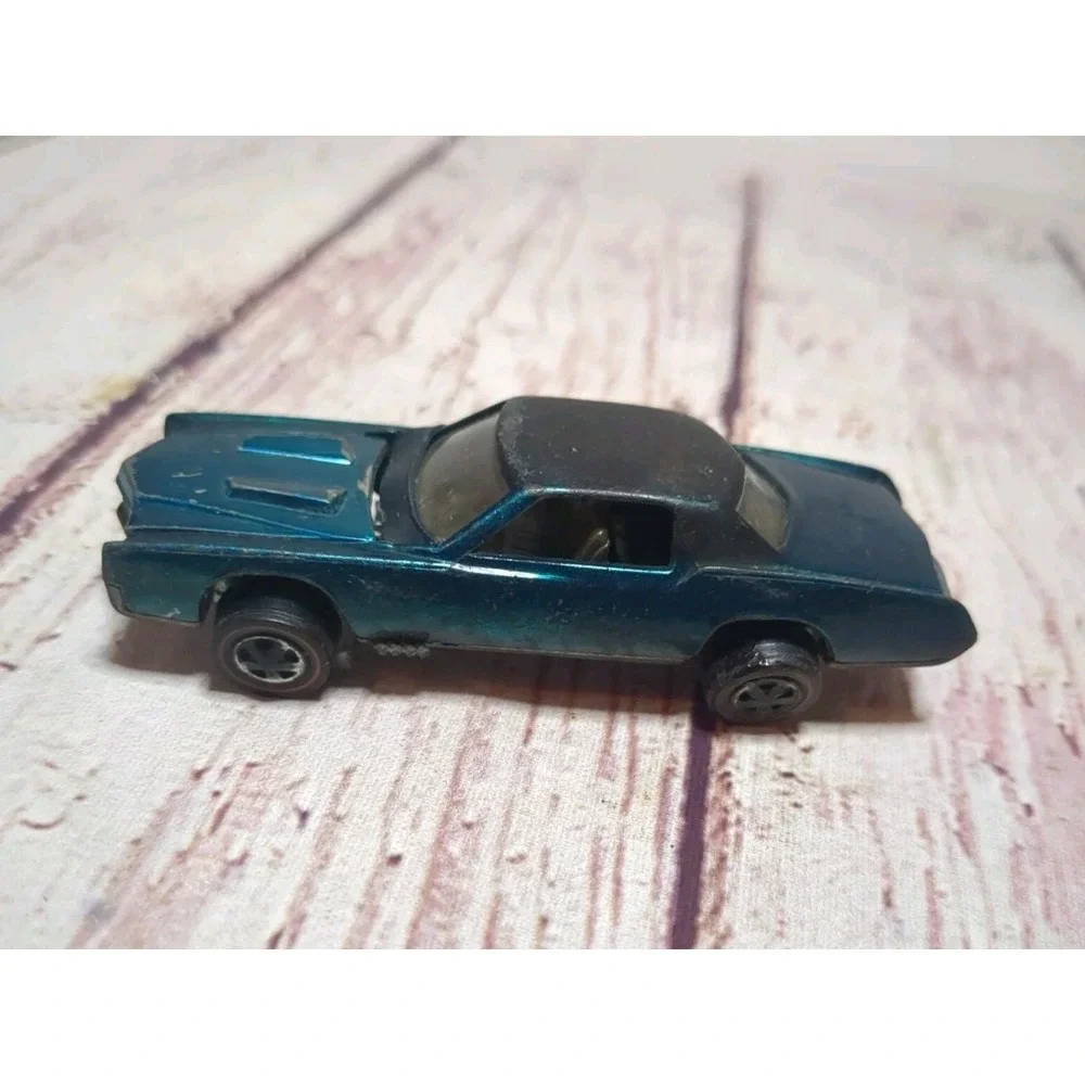 Vintage 1968 Hot Wheels Redline Custom‎ Eldorado Metallic Green Black Roof